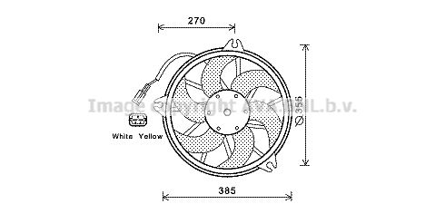 AVA QUALITY COOLING ventiliatorius, radiatoriaus CN7536